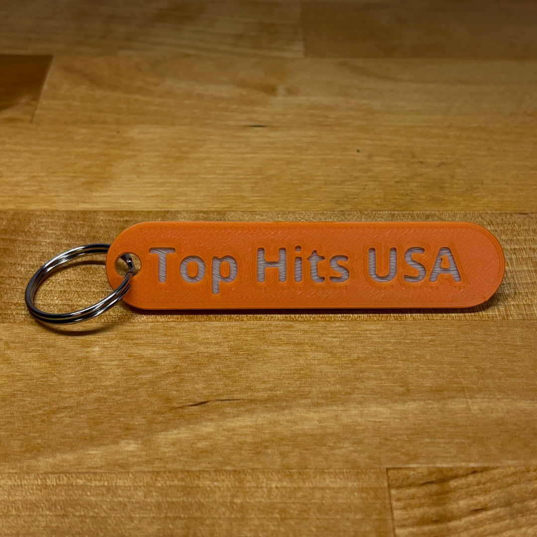 Orange Creamsicle Spotify Keychain