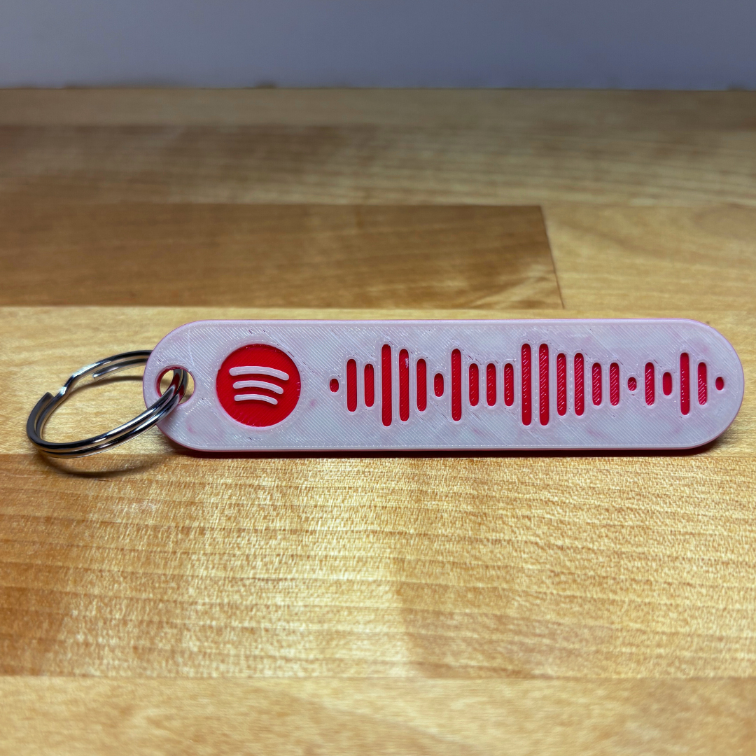 Strawberry Creme Spotify Keychain